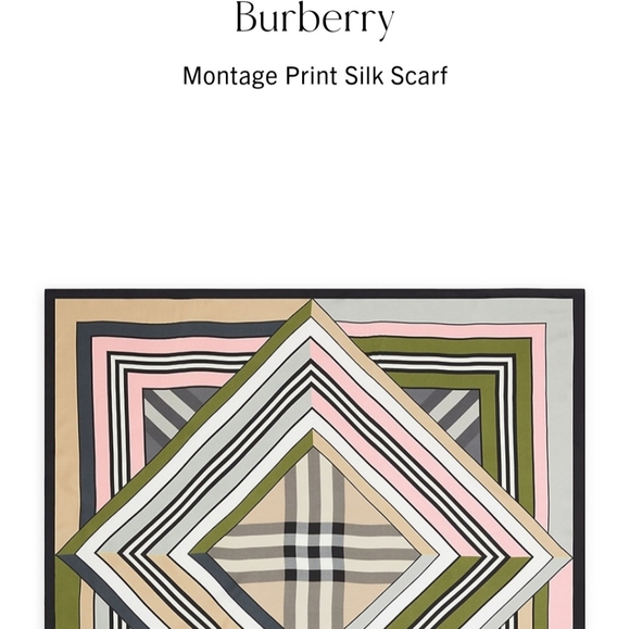 Burberry Silk Scarf Authenticated Beautiful - Picture 4 of 11